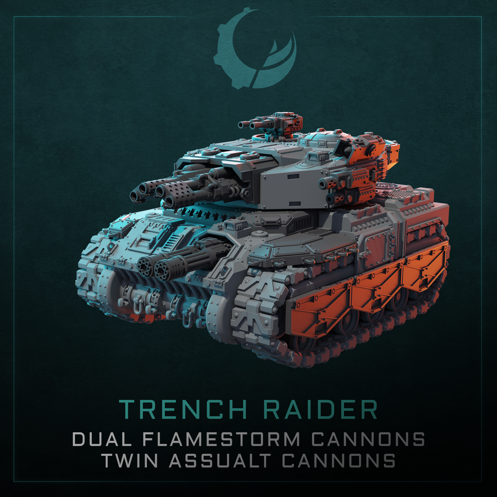 Drabant-Pattern Heavy Tank - Sci fi/Modern - Modular - Magnet Ready