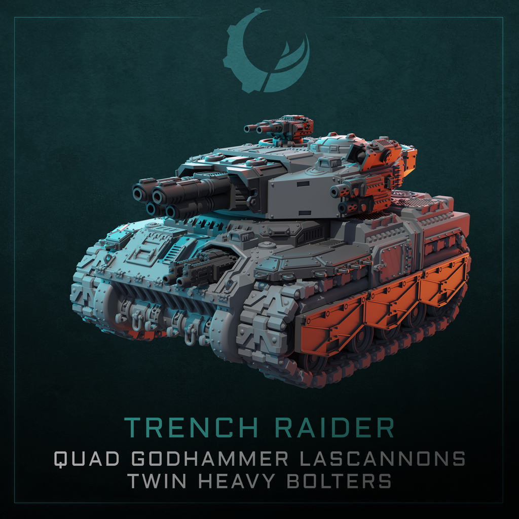Drabant-Pattern Heavy Tank - Sci fi/Modern - Modular - Magnet Ready