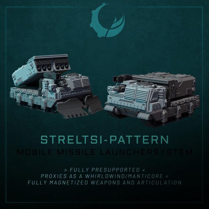 Streltsi-Pattern MLRS - Sci fi/Modern - Modular - Magnet Ready