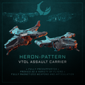 Heron-Pattern VTOL Assault Carrier - Sci fi/Modern - Modular - Magnet Ready