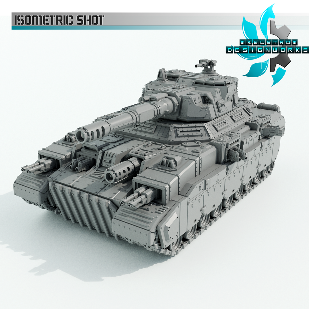 Ursus Rex-Pattern Super Heavy Battle Tank - Sci fi/Modern - Modular - Magnet Ready