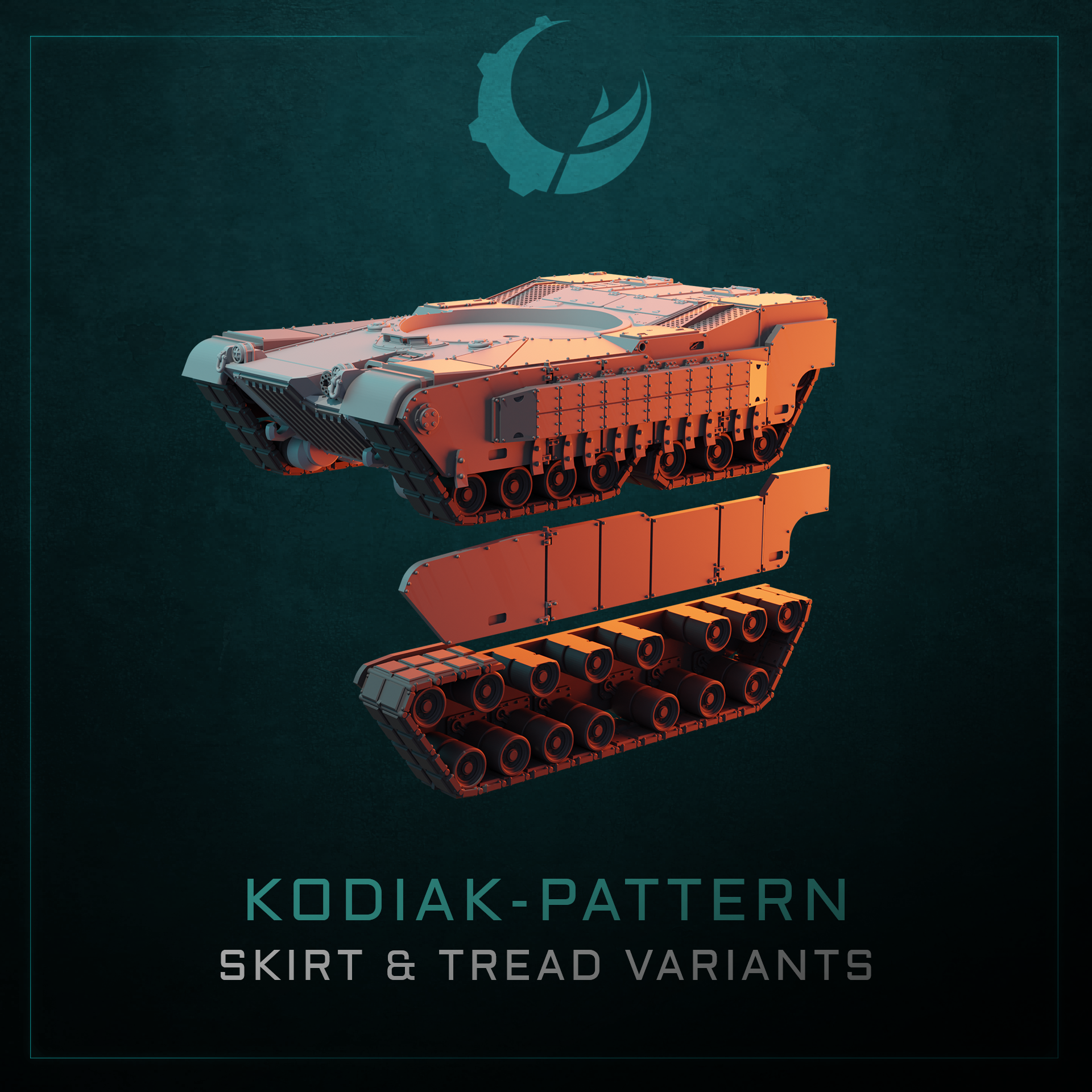 Kodiak-Pattern Main Battle Tank - Sci fi/Modern - Modular - Magnet Ready