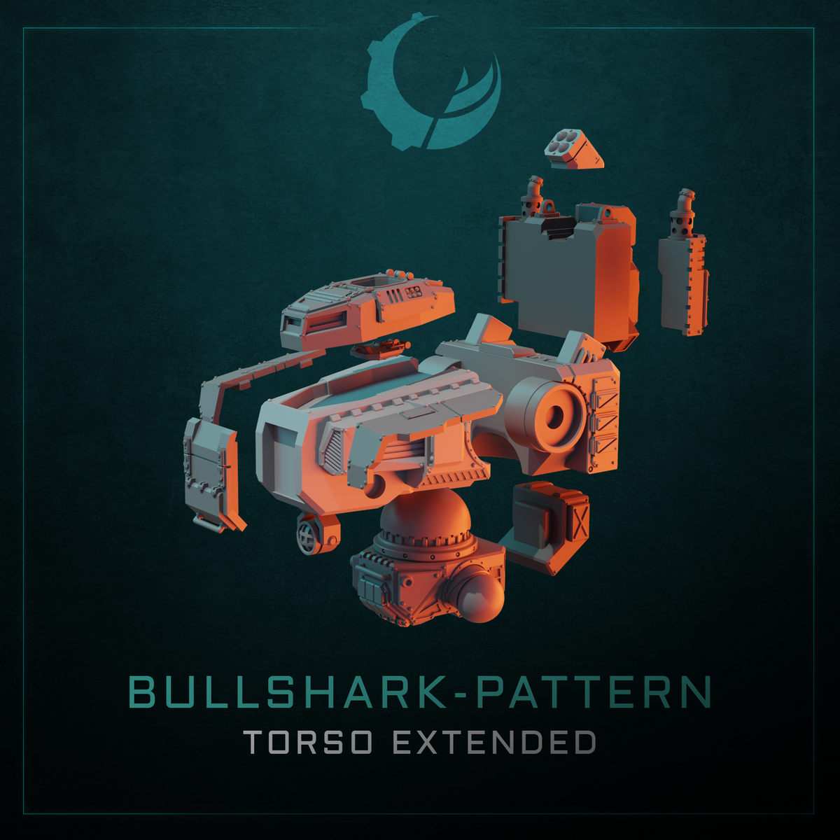 Bullshark-Pattern Tactical Warsuit - Sci fi/Modern - Modular - Magnet Ready
