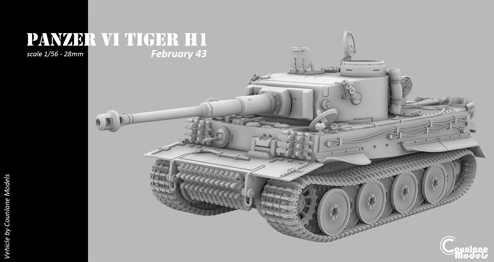 Tiger 1 H1 - February 1943 - Historical - WW2 - 1/56