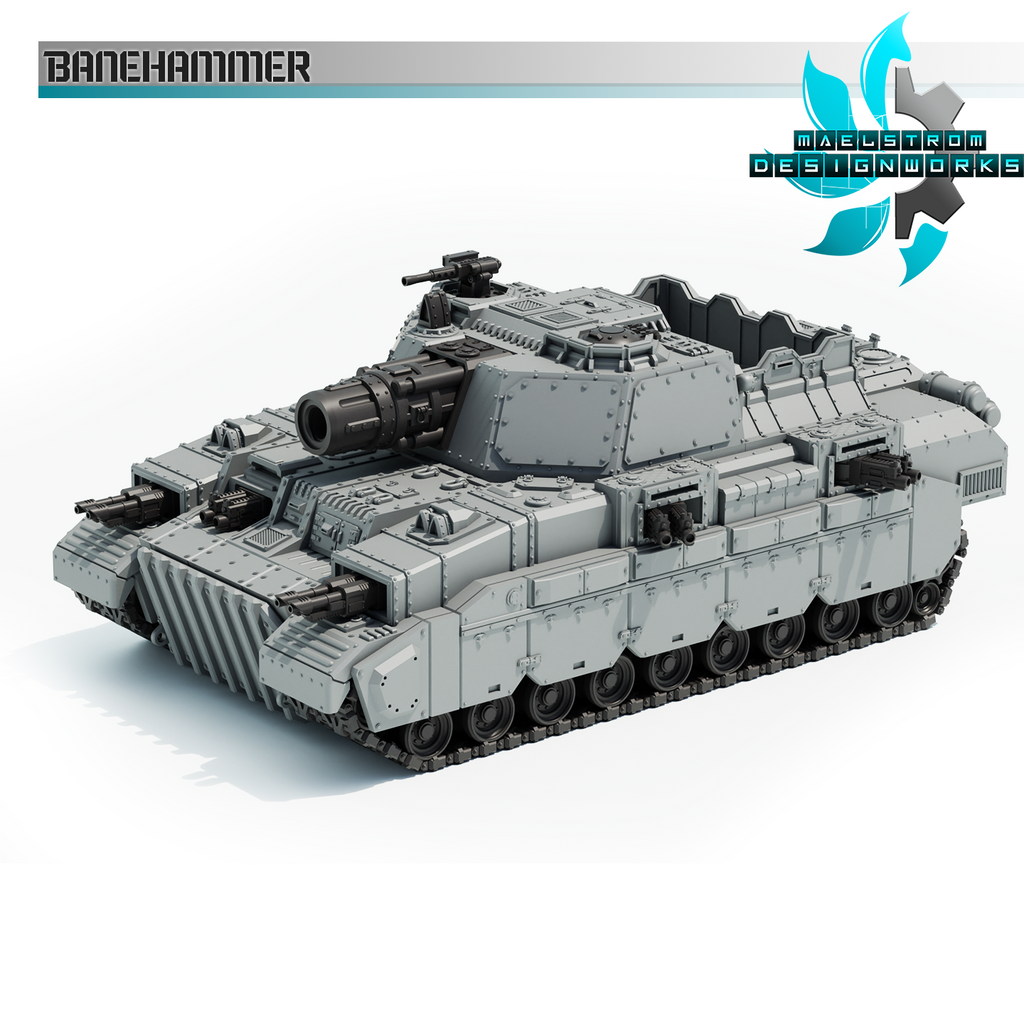 Ursus Rex-Pattern Super Heavy Battle Tank - Sci fi/Modern - Modular - Magnet Ready