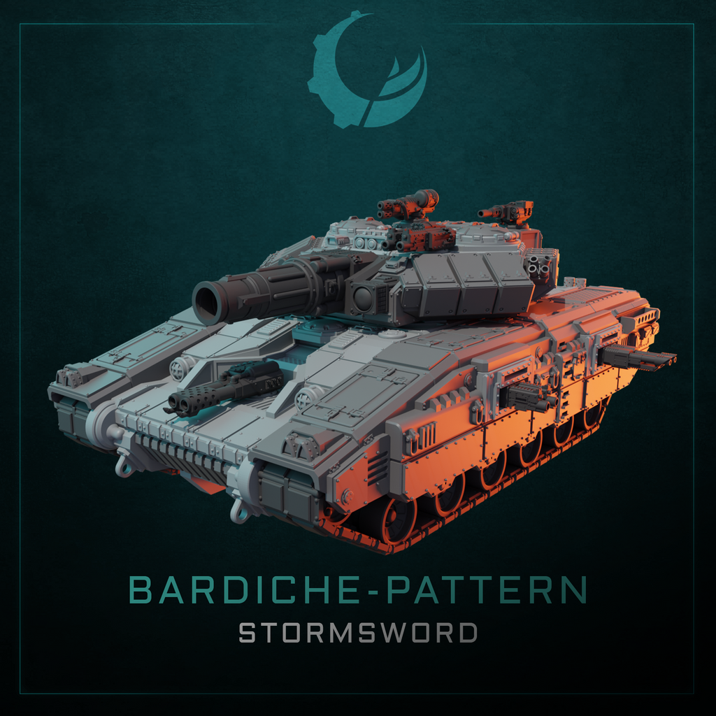 Bardiche-Pattern Super Heavy Tank - Sci fi/Modern - Modular - Magnet Ready