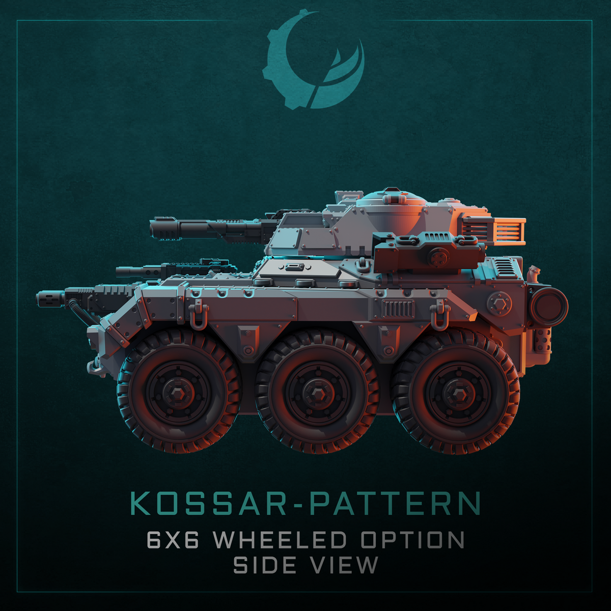Kossar-Pattern Tank/APC/IFV/TD - Sci fi/Modern - Modular - Magnet Ready