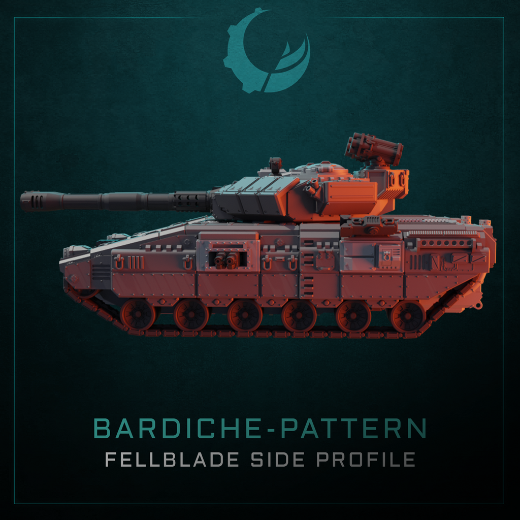 Bardiche-Pattern Super Heavy Tank - Sci fi/Modern - Modular - Magnet Ready