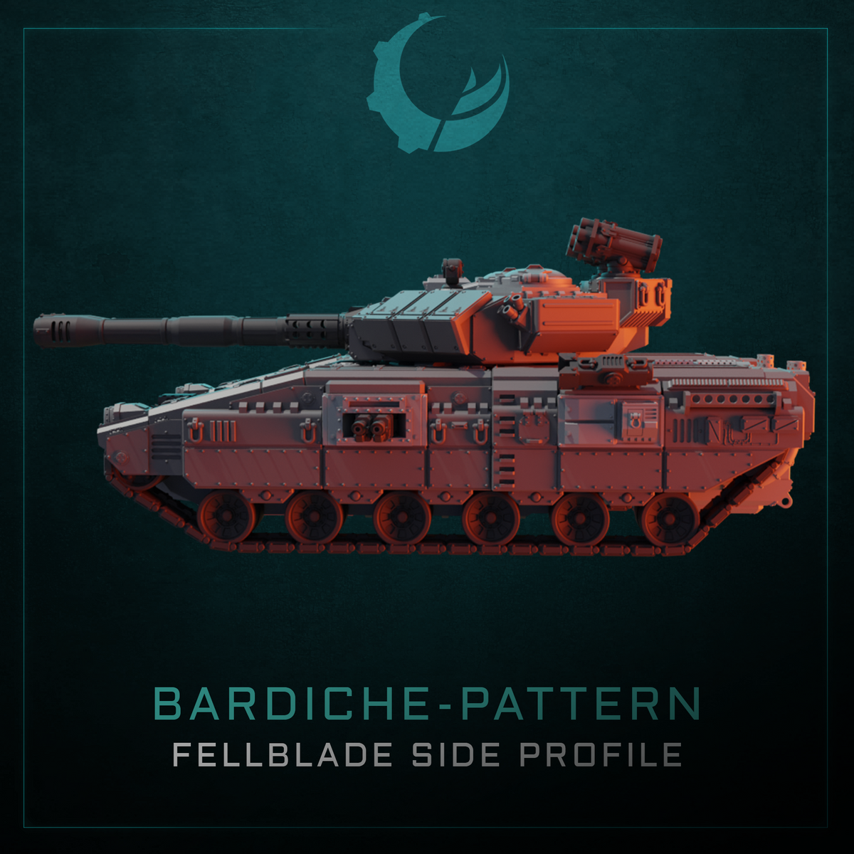 Bardiche-Pattern Super Heavy Tank - Sci fi/Modern - Modular - Magnet Ready