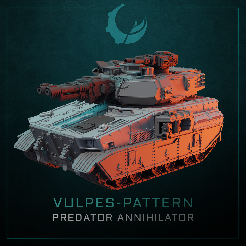 Vulpes-Pattern Battle Tank - Sci fi/Modern - Modular - Magnet Ready