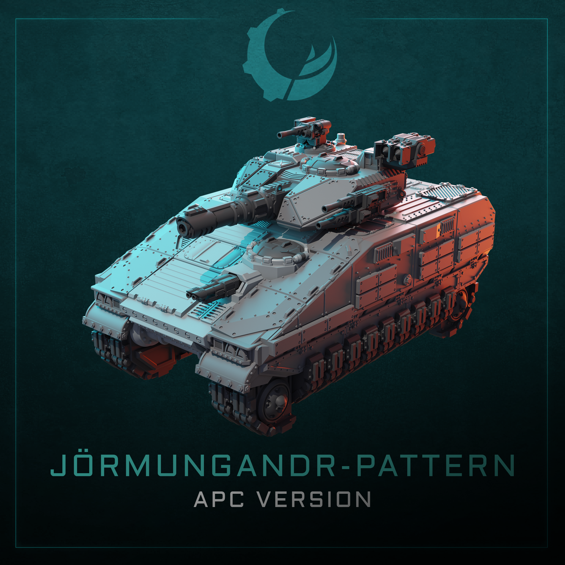 Jörmungandr-Pattern Armored Fighting Vehicle - Sci fi/Modern - Modular - Magnet Ready