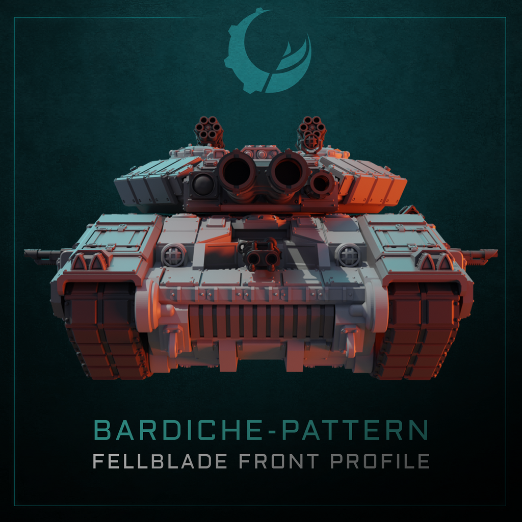 Bardiche-Pattern Super Heavy Tank - Sci fi/Modern - Modular - Magnet Ready