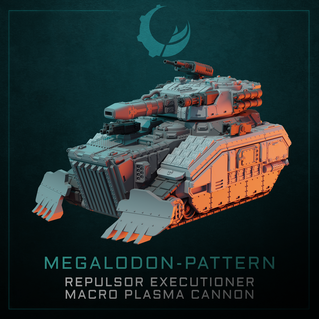 Megalodon-Pattern Heavy Assualt Vehicle - Sci fi/Modern - Modular - Magnet Ready