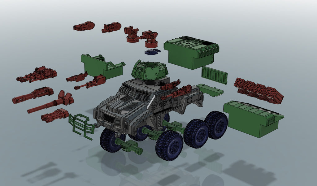 Vargr-Pattern Infantry Mobility Vehicle - Sci fi/Modern - Modular - Magnet Ready