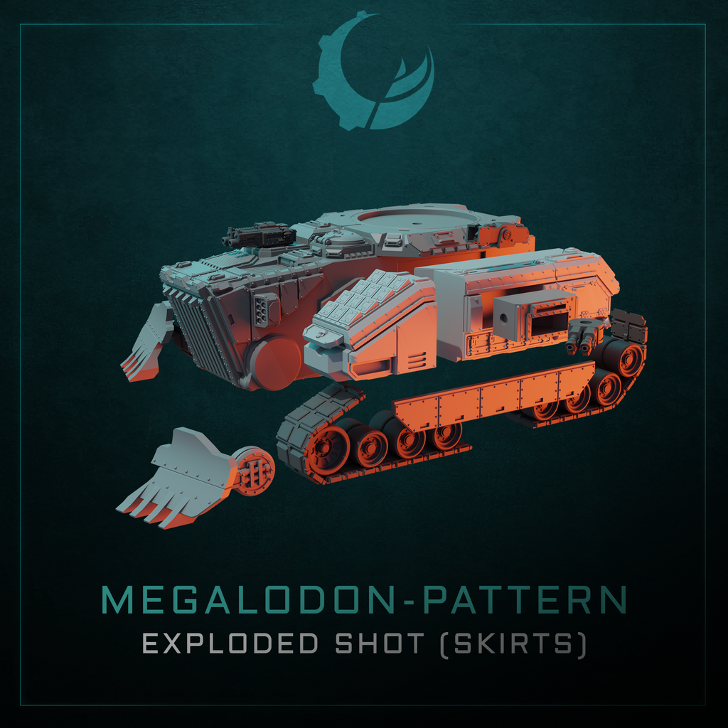 Megalodon-Pattern Heavy Assualt Vehicle - Sci fi/Modern - Modular - Magnet Ready