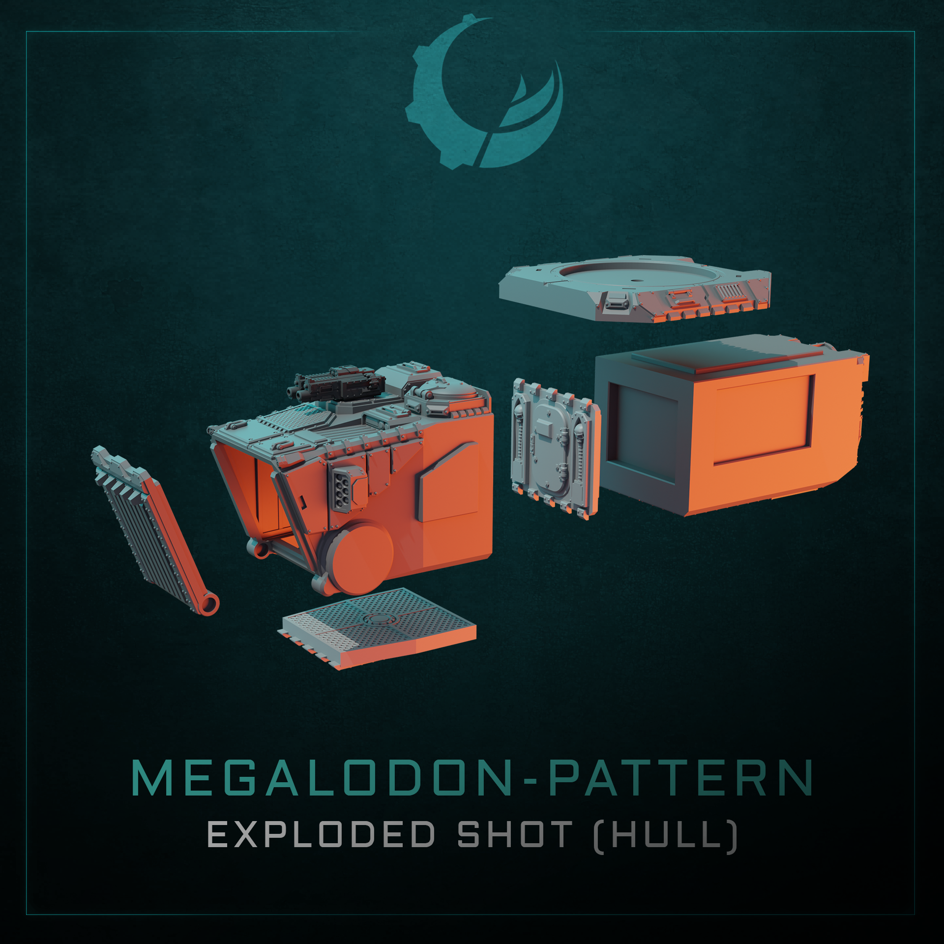 Megalodon-Pattern Heavy Assualt Vehicle - Sci fi/Modern - Modular - Magnet Ready