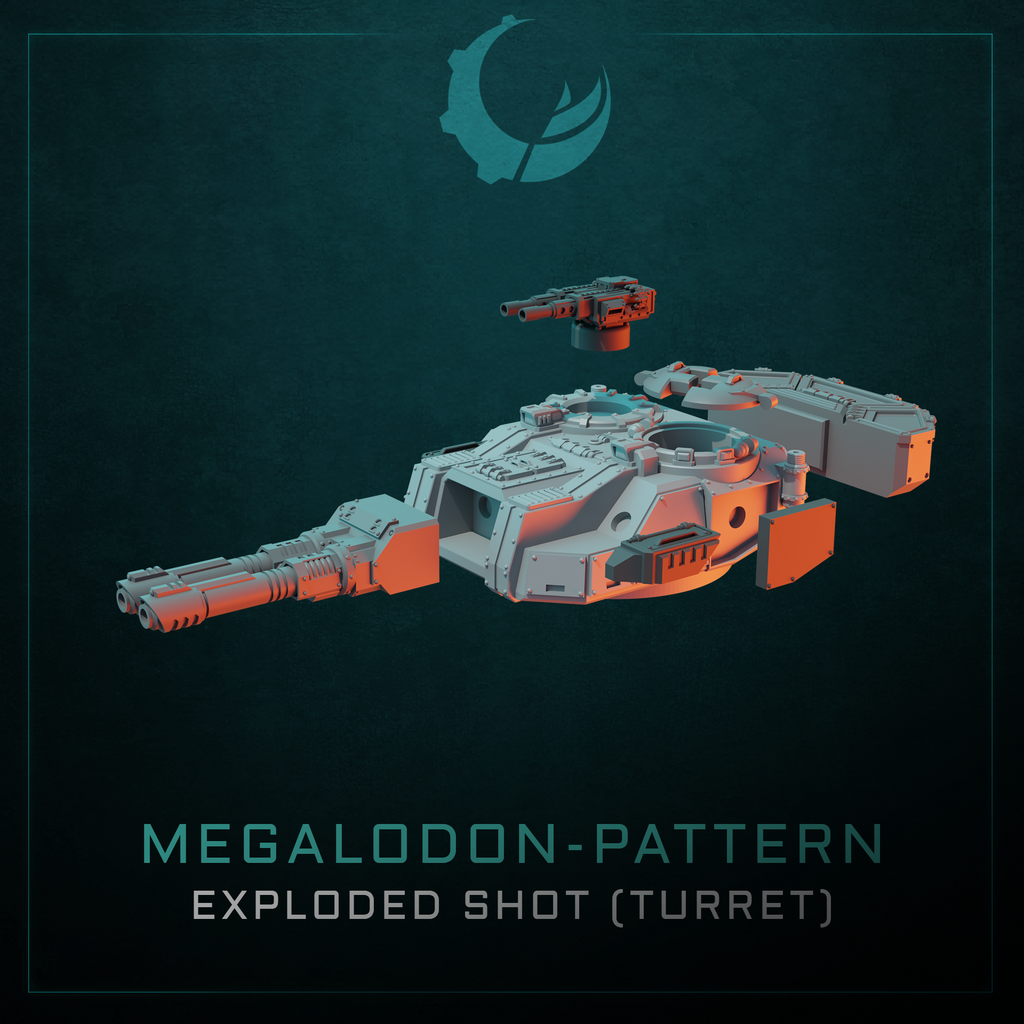 Megalodon-Pattern Heavy Assualt Vehicle - Sci fi/Modern - Modular - Magnet Ready