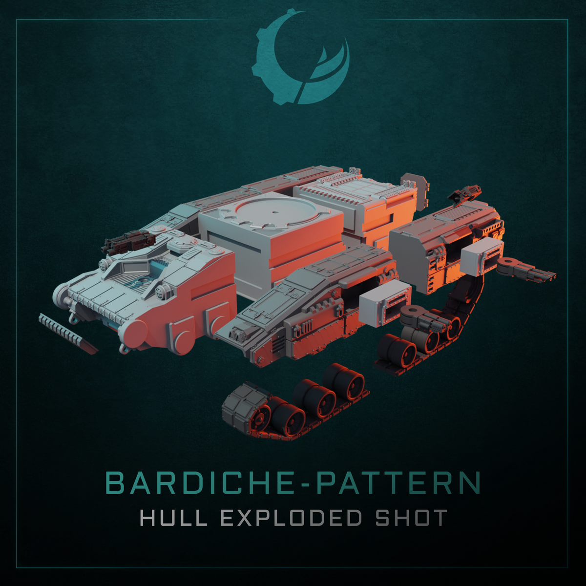 Bardiche-Pattern Super Heavy Tank - Sci fi/Modern - Modular - Magnet Ready