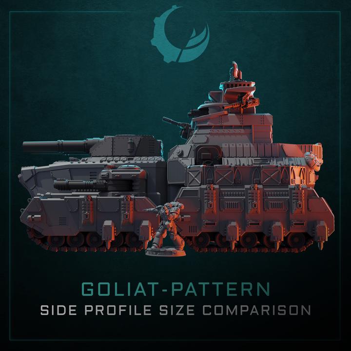 Goliat-Pattern Super Heavy Assault Crawler - Sci fi/Modern - Modular - Magnet Ready