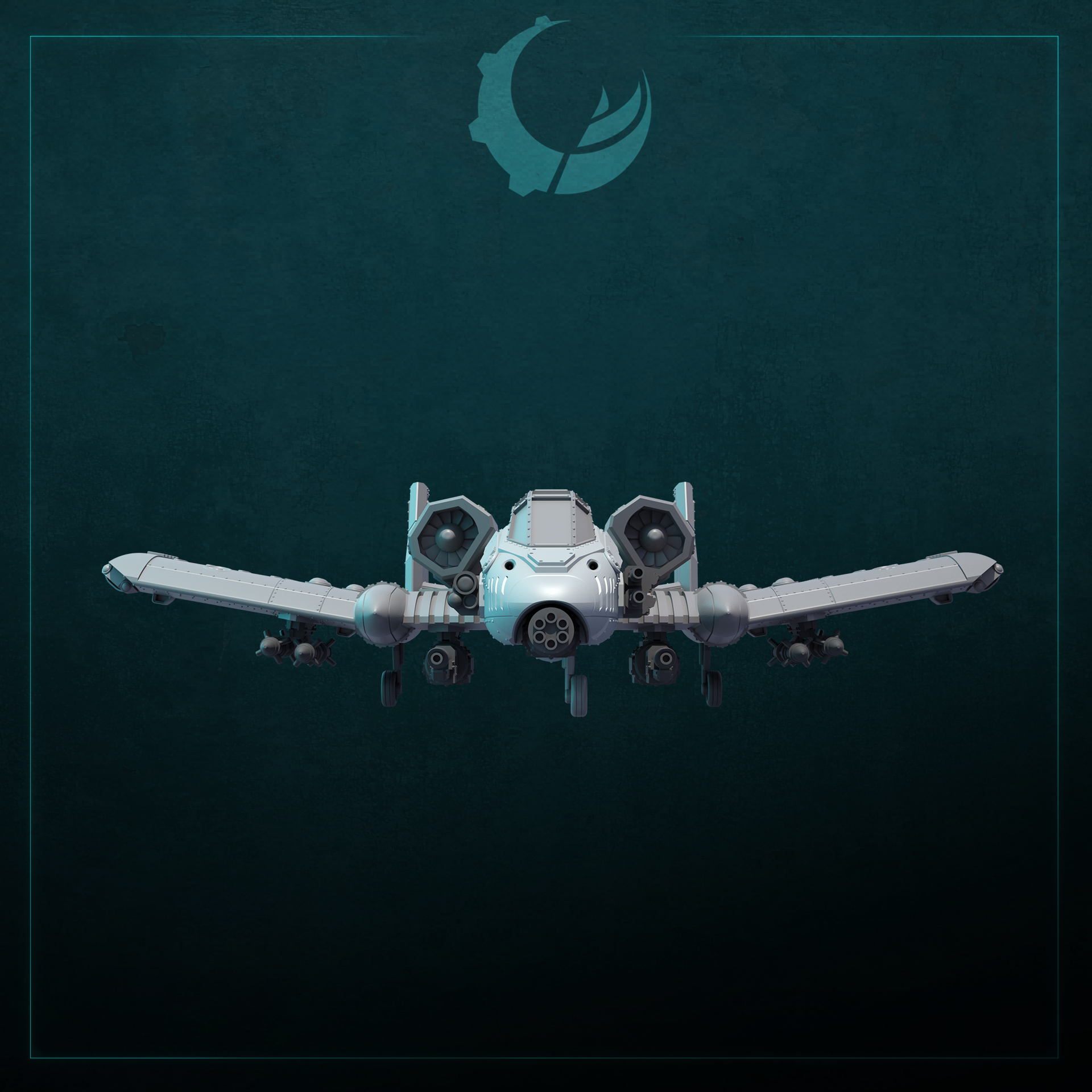 Raiju-Pattern Multi-Role Attack Aircraft - Sci fi/Modern - Modular - Magnet Ready