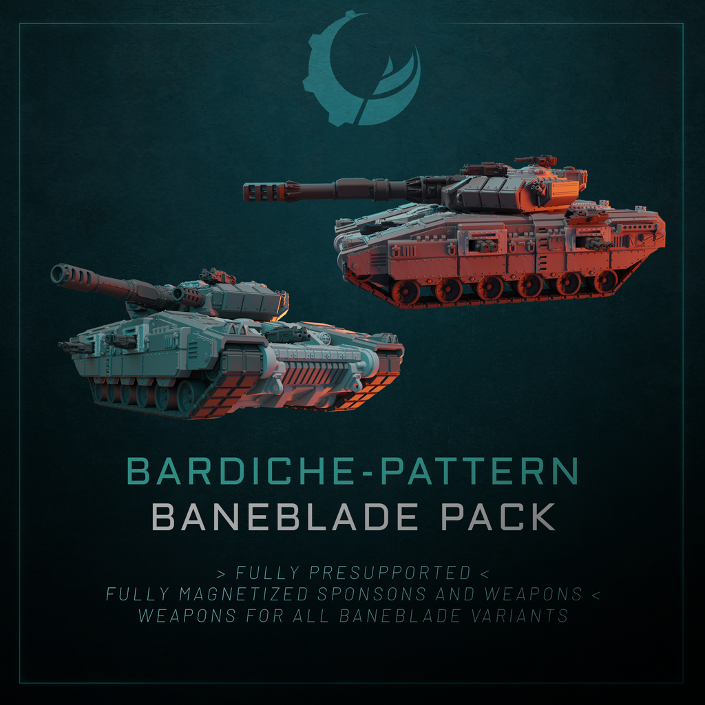 Bardiche-Pattern Super Heavy Tank - Sci fi/Modern - Modular - Magnet Ready