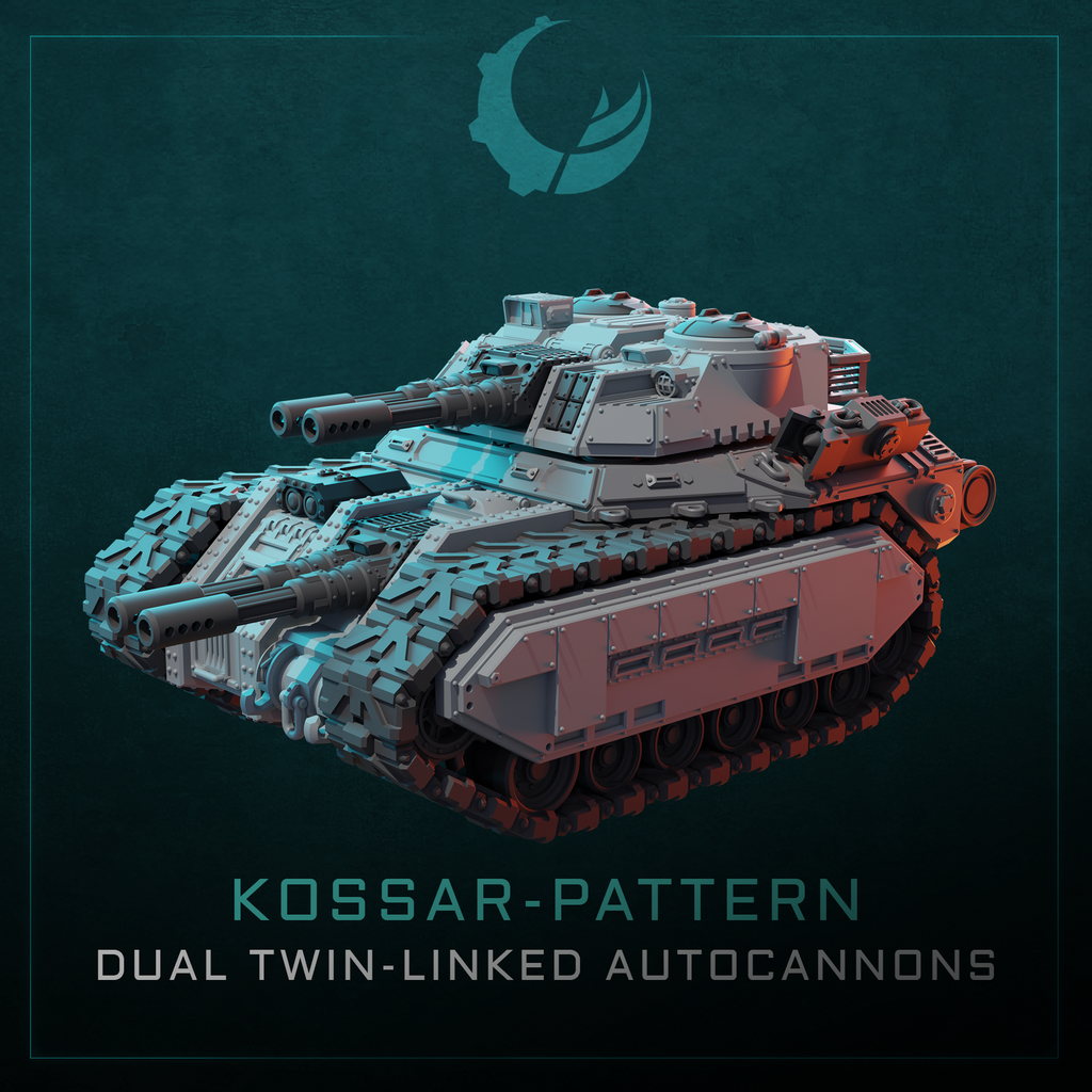 Kossar-Pattern Tank/APC/IFV/TD - Sci fi/Modern - Modular - Magnet Ready
