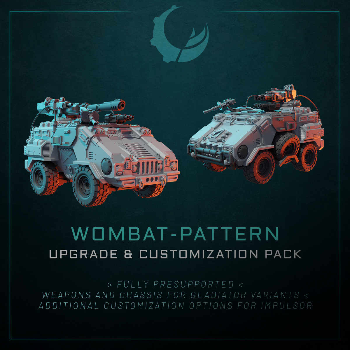 Wombat-Pattern ATCV - Sci fi/Modern - Modular - Magnet Ready