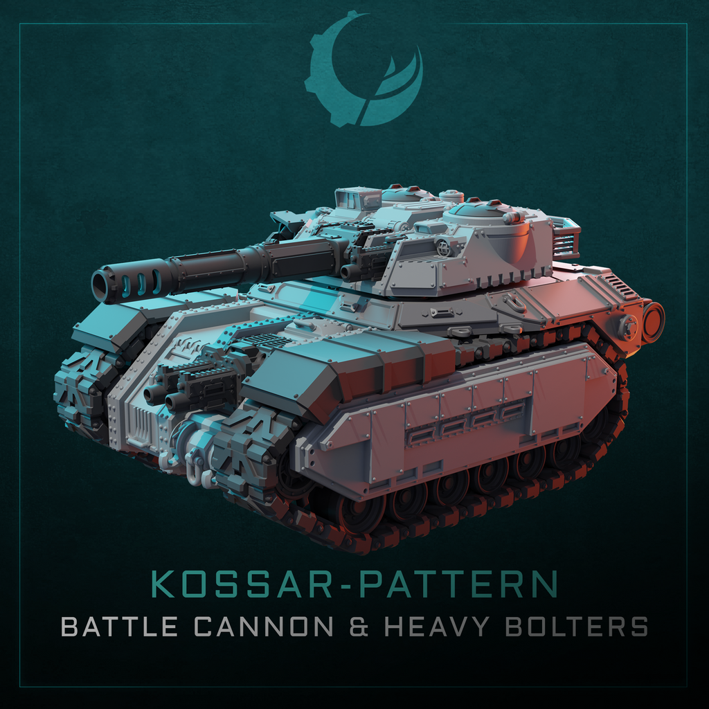 Kossar-Pattern Tank/APC/IFV/TD - Sci fi/Modern - Modular - Magnet Ready