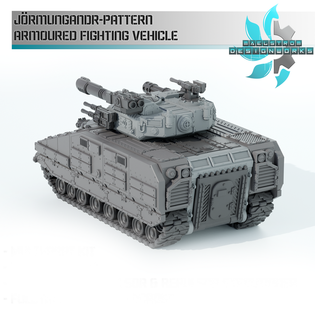 Jörmungandr-Pattern Armored Fighting Vehicle - Sci fi/Modern - Modular - Magnet Ready