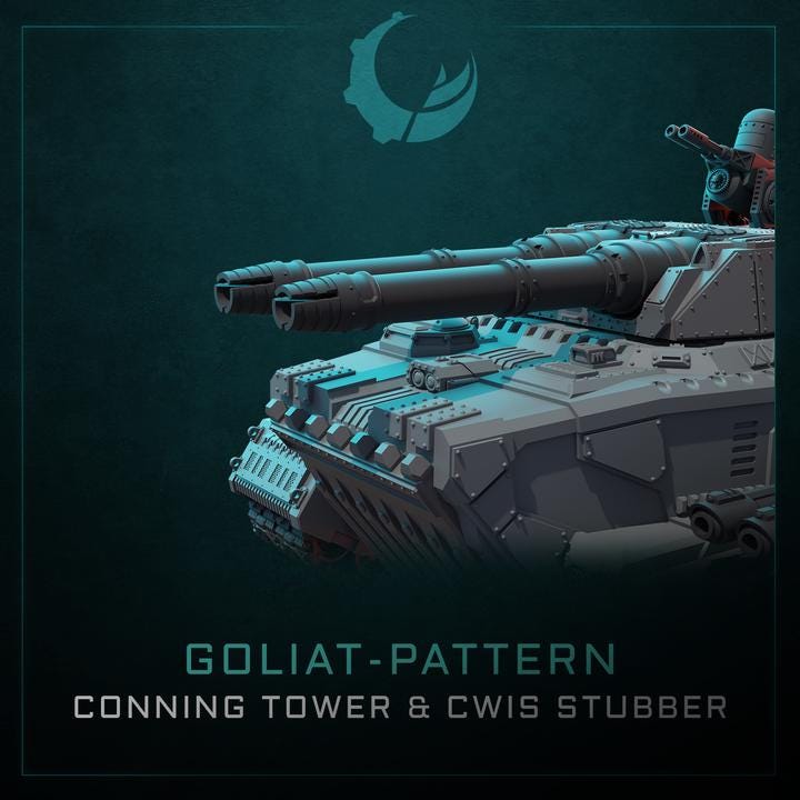 Goliat-Pattern Super Heavy Assault Crawler - Sci fi/Modern - Modular - Magnet Ready