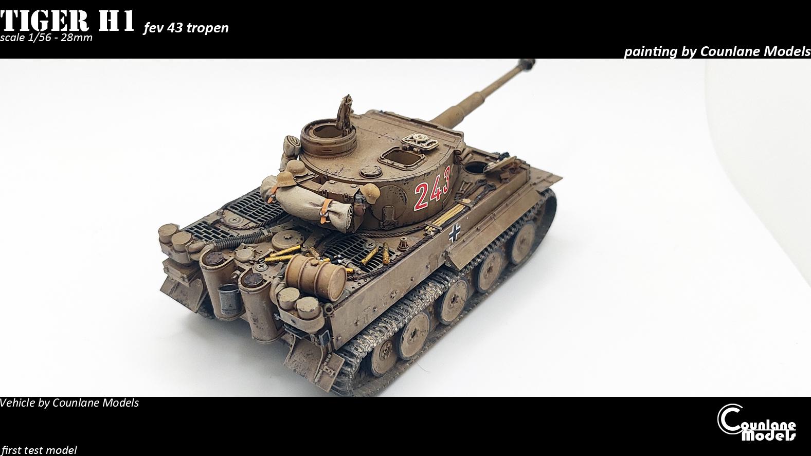 Tiger 1 H1 - February 1943 - Historical - WW2 - 1/56
