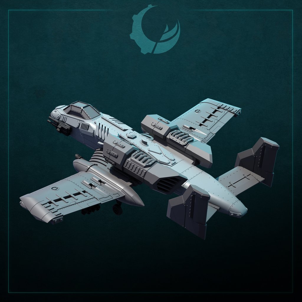 Raiju-Pattern Multi-Role Attack Aircraft - Sci fi/Modern - Modular - Magnet Ready