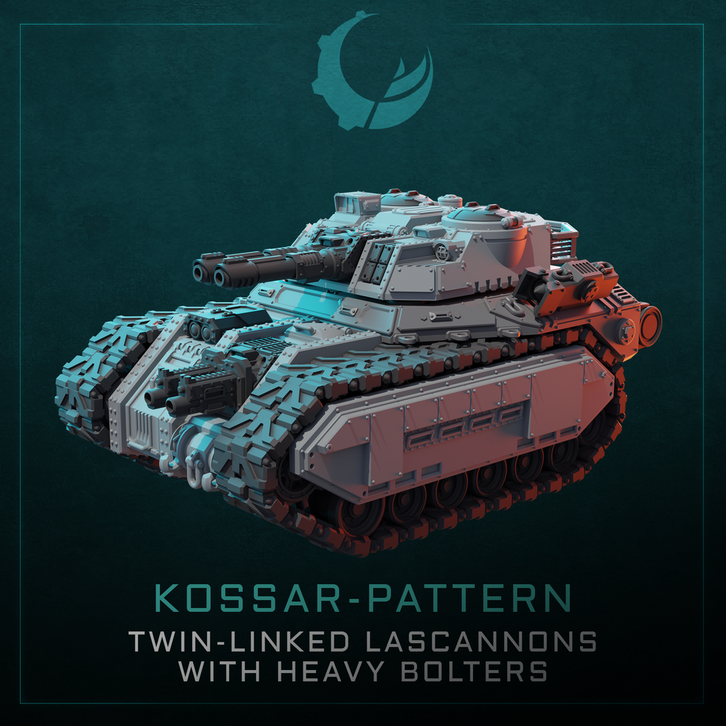 Kossar-Pattern Tank/APC/IFV/TD - Sci fi/Modern - Modular - Magnet Ready