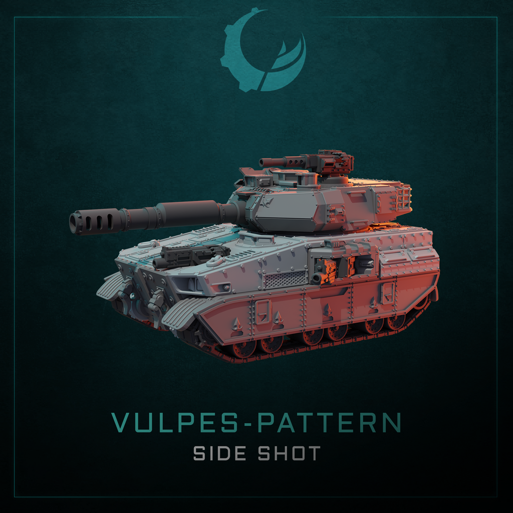 Vulpes-Pattern Battle Tank - Sci fi/Modern - Modular - Magnet Ready
