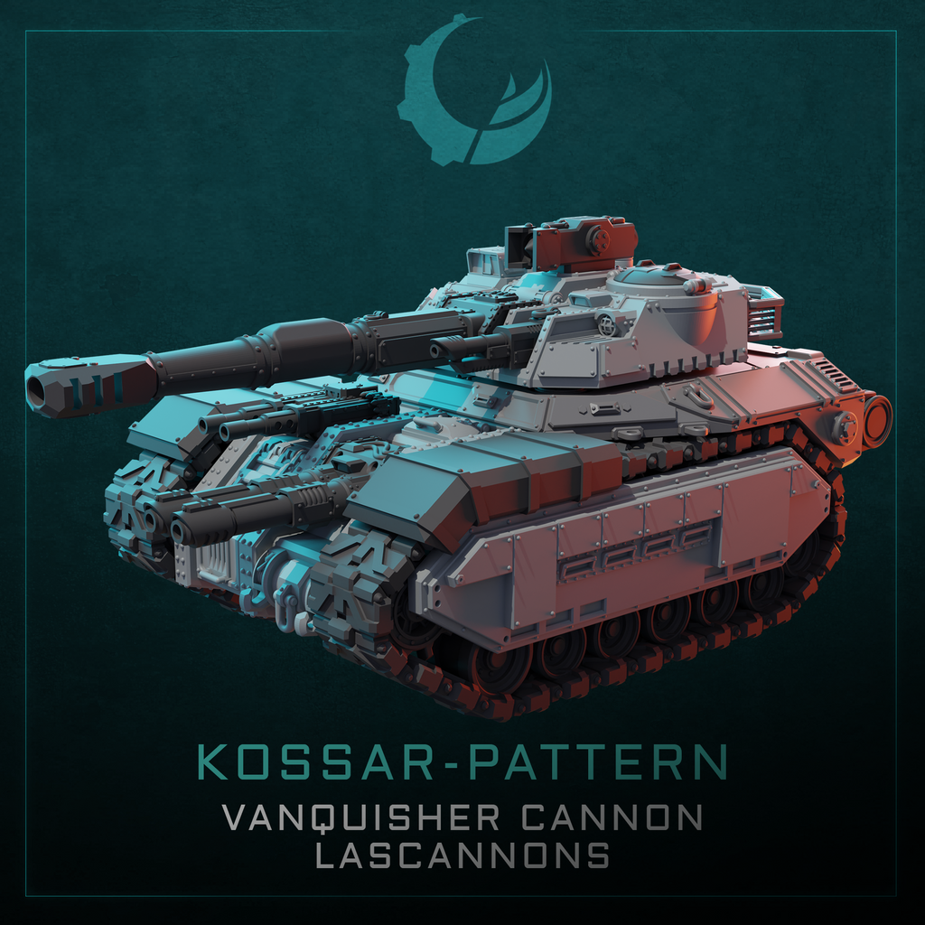 Kossar-Pattern Tank/APC/IFV/TD - Sci fi/Modern - Modular - Magnet Ready