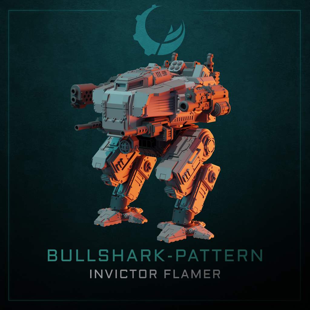 Bullshark-Pattern Tactical Warsuit - Sci fi/Modern - Modular - Magnet Ready