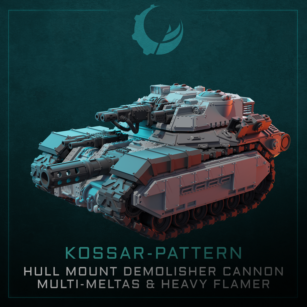 Kossar-Pattern Tank/APC/IFV/TD - Sci fi/Modern - Modular - Magnet Ready