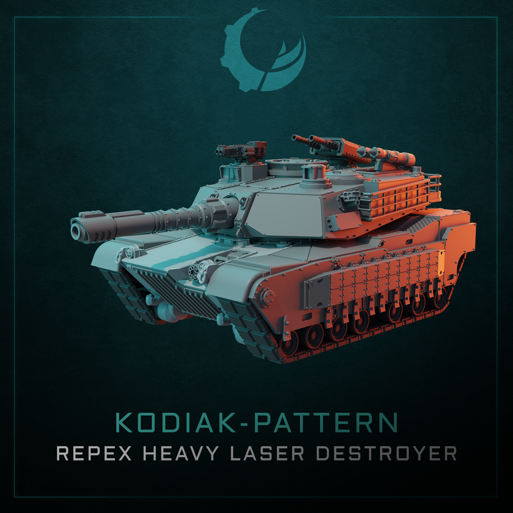 Kodiak-Pattern Main Battle Tank - Sci fi/Modern - Modular - Magnet Ready