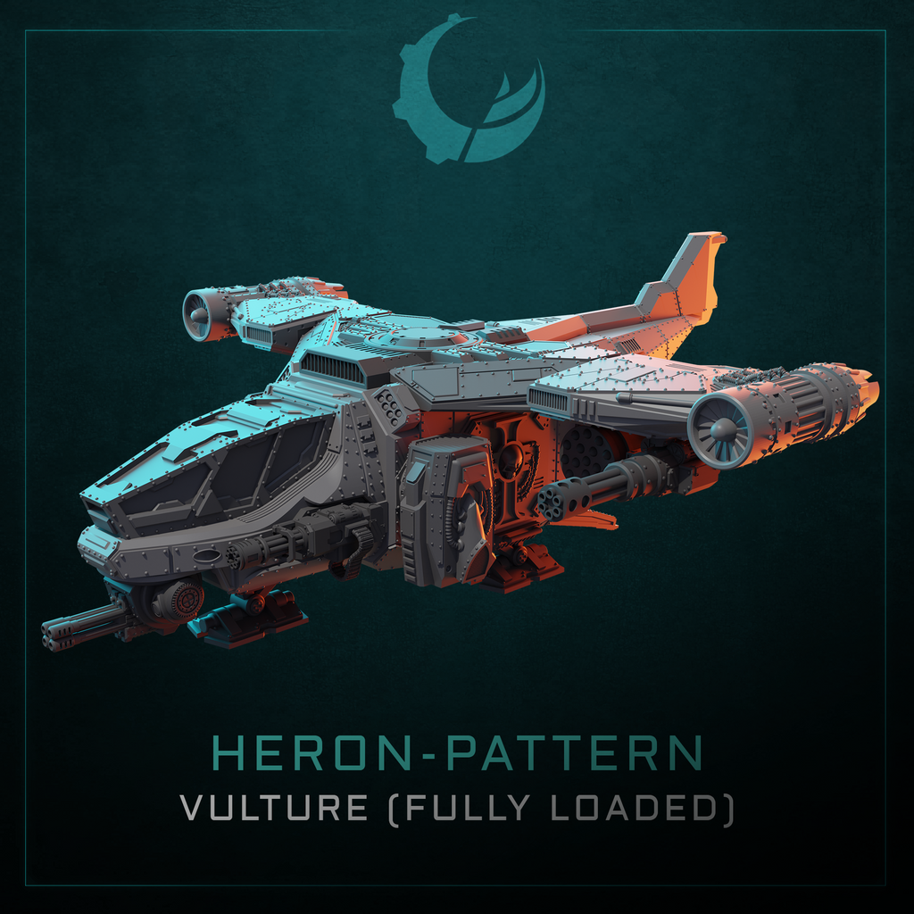 Heron-Pattern VTOL Assault Carrier - Sci fi/Modern - Modular - Magnet Ready