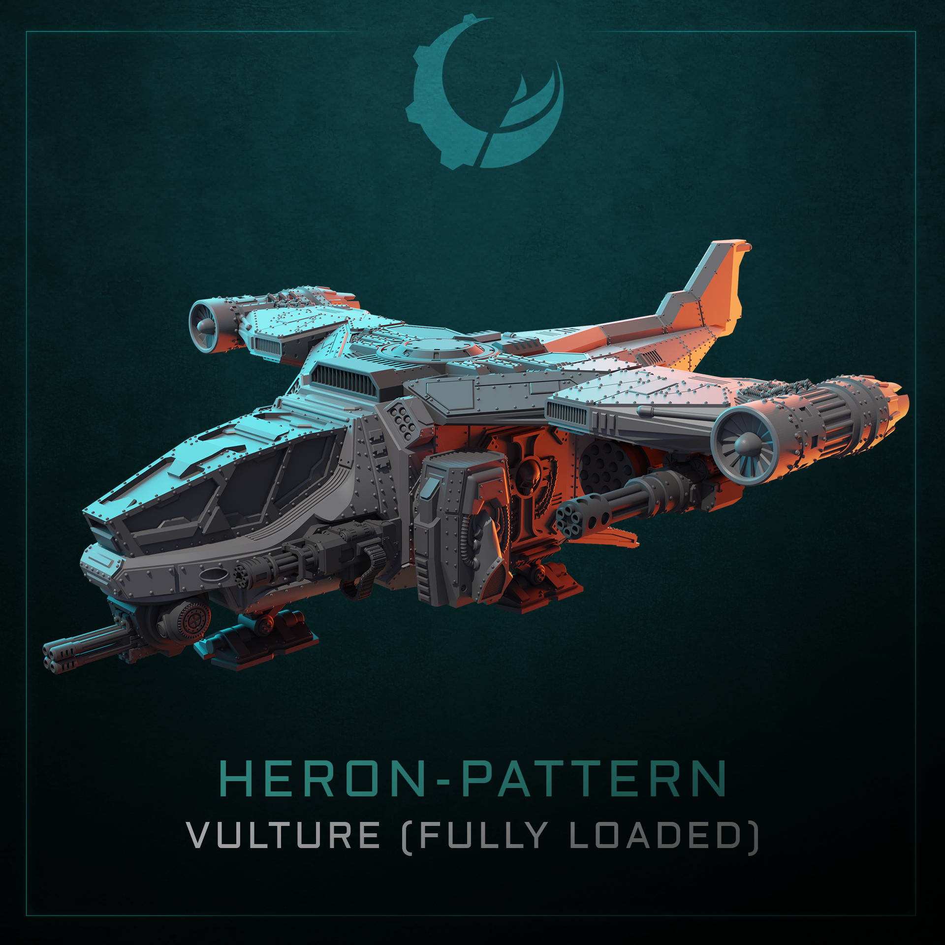 Heron-Pattern VTOL Assault Carrier - Sci fi/Modern - Modular - Magnet Ready