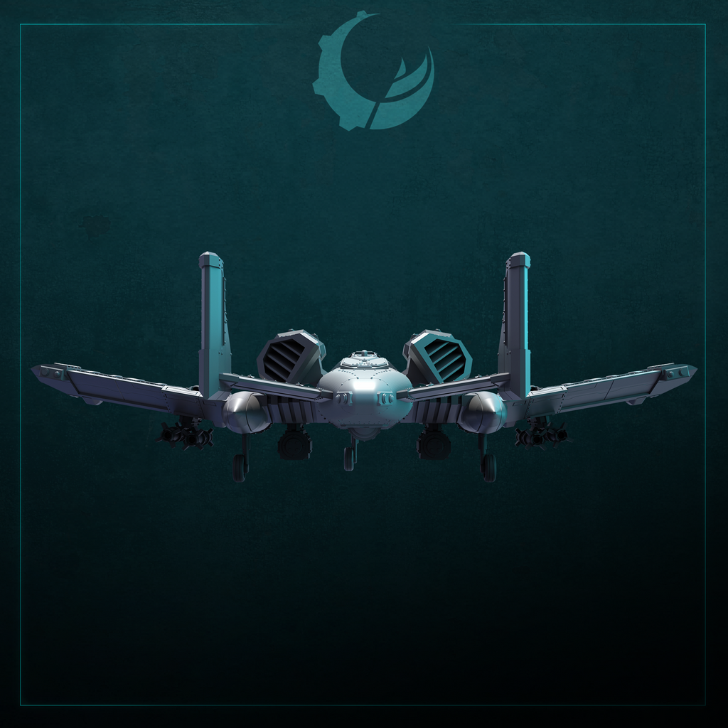 Raiju-Pattern Multi-Role Attack Aircraft - Sci fi/Modern - Modular - Magnet Ready
