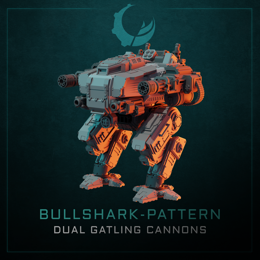 Bullshark-Pattern Tactical Warsuit - Sci fi/Modern - Modular - Magnet Ready