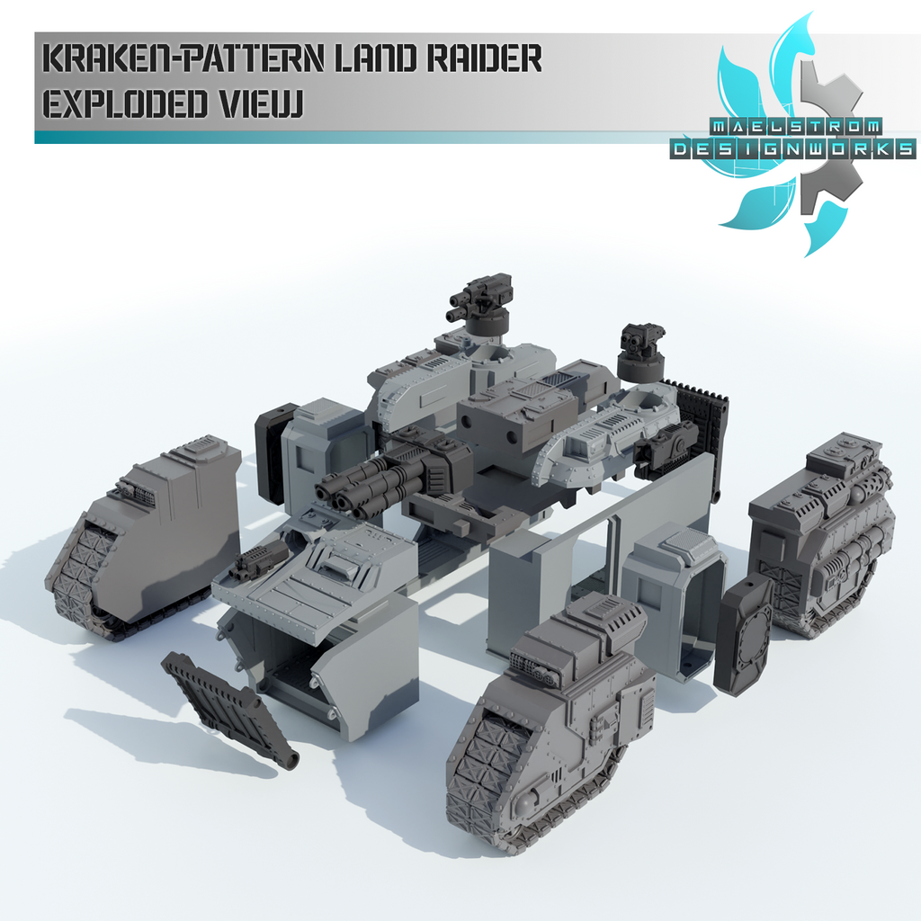 Kraken-Pattern Heavy Assault Vehicle - Sci fi/Modern - Modular - Magnet Ready