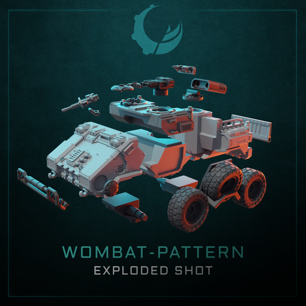 Wombat-Pattern ATCV - Sci fi/Modern - Modular - Magnet Ready