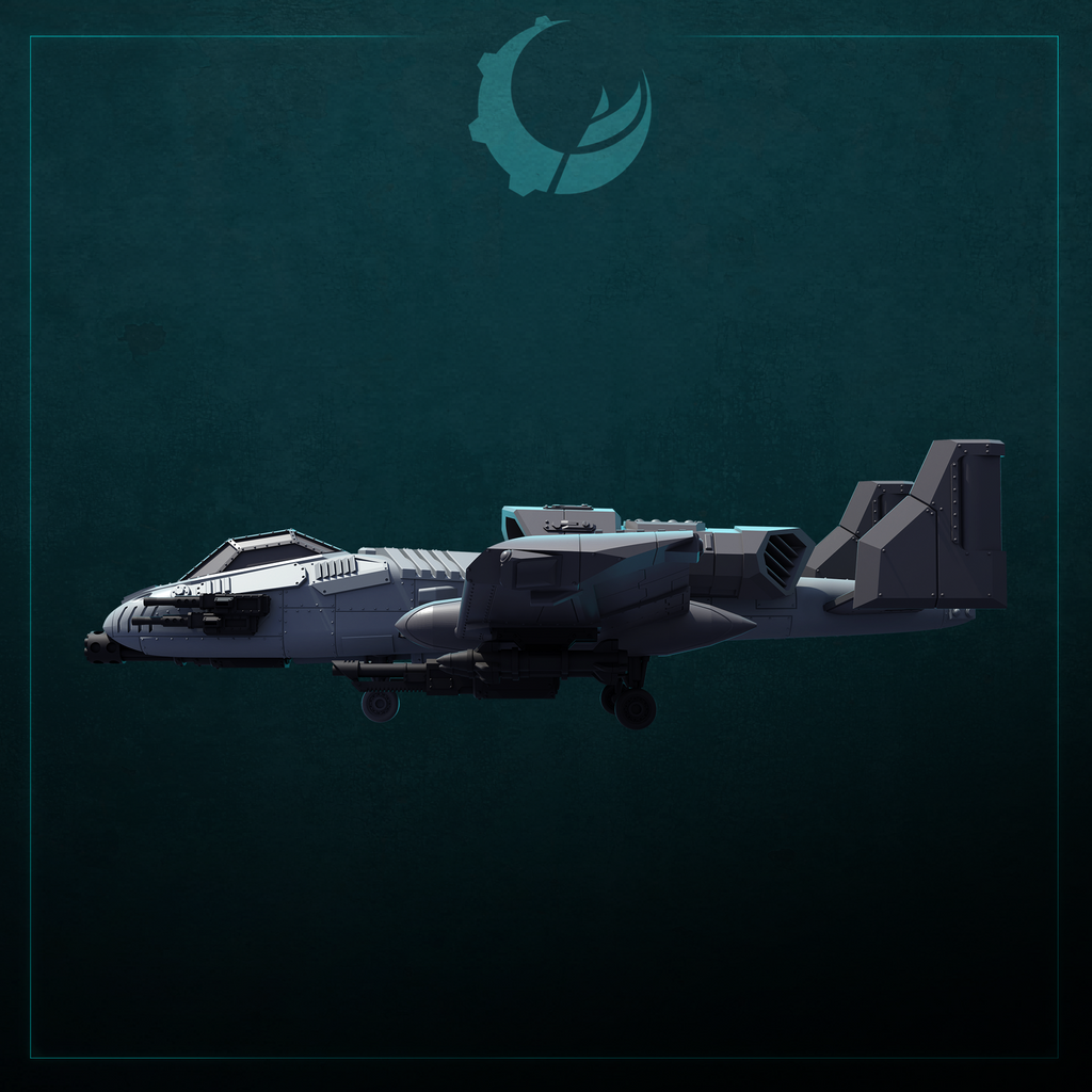 Raiju-Pattern Multi-Role Attack Aircraft - Sci fi/Modern - Modular - Magnet Ready
