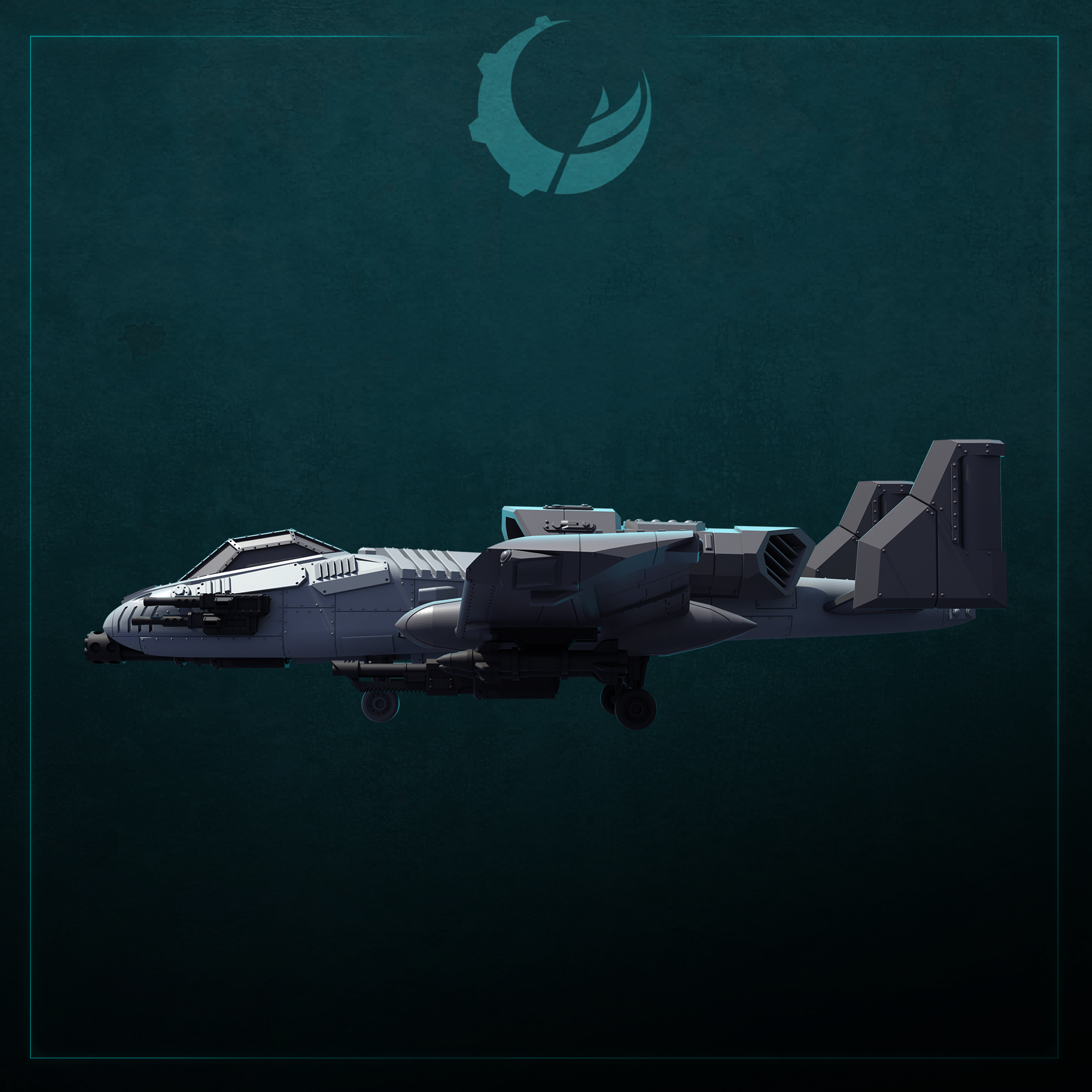 Raiju-Pattern Multi-Role Attack Aircraft - Sci fi/Modern - Modular - Magnet Ready
