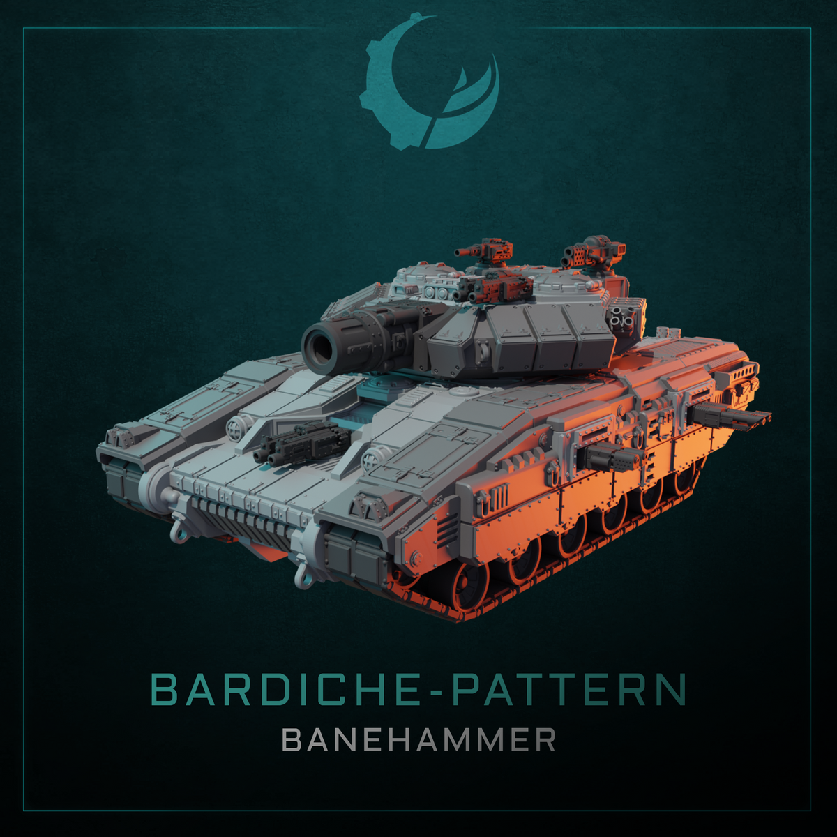 Bardiche-Pattern Super Heavy Tank - Sci fi/Modern - Modular - Magnet Ready
