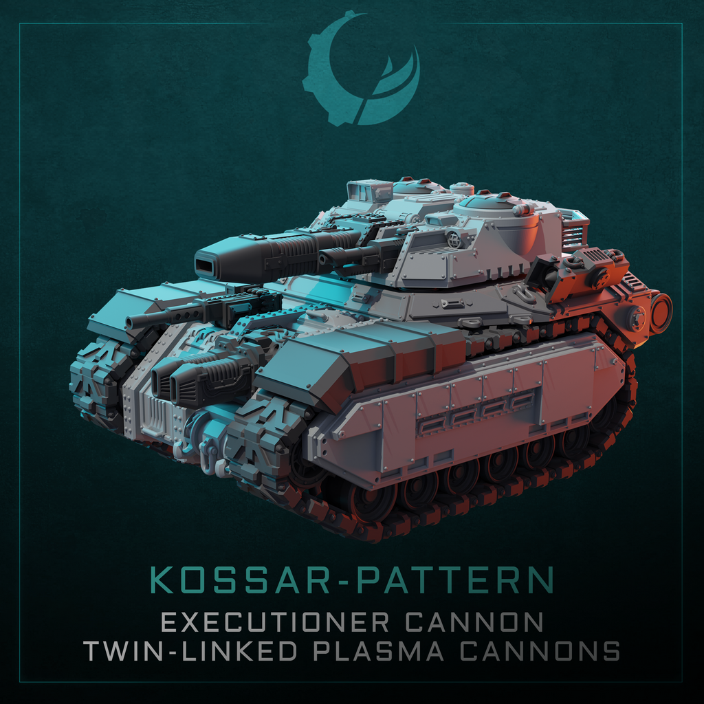 Kossar-Pattern Tank/APC/IFV/TD - Sci fi/Modern - Modular - Magnet Ready