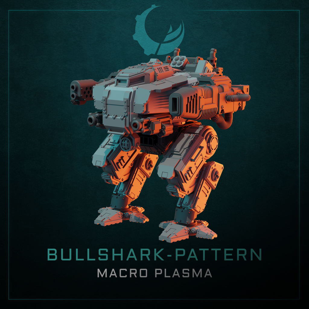 Bullshark-Pattern Tactical Warsuit - Sci fi/Modern - Modular - Magnet Ready