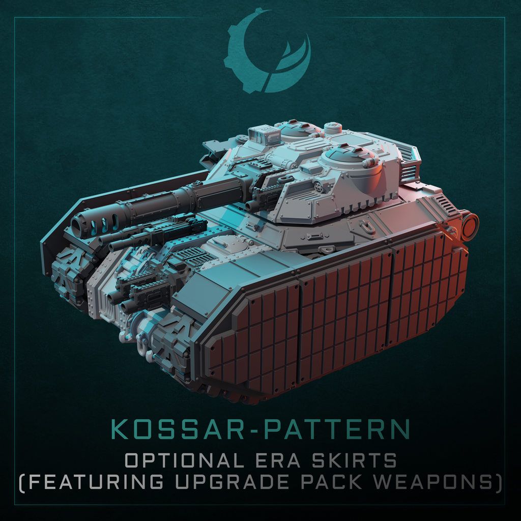 Kossar-Pattern Tank/APC/IFV/TD - Sci fi/Modern - Modular - Magnet Ready